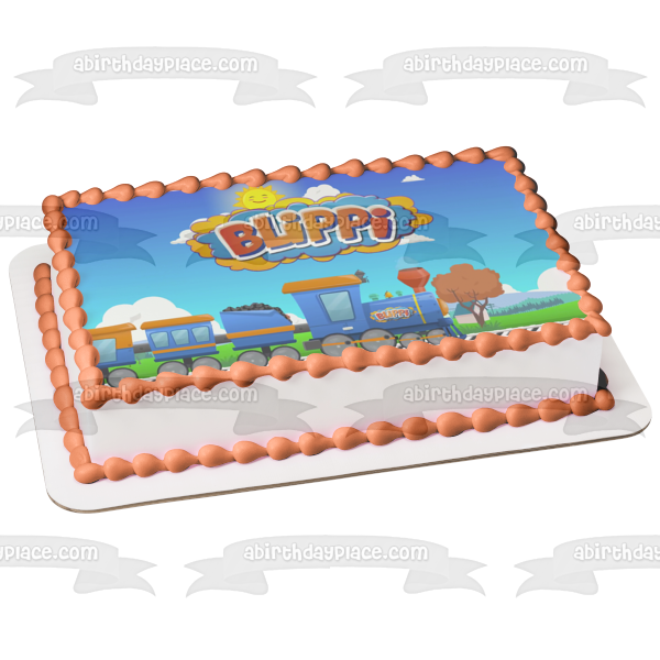 Blippi Youtube Youtuber Train Edible Cake Topper Image ABPID50828