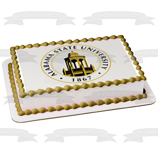 Alabama State University Edible Cake Topper Image ABPID51729