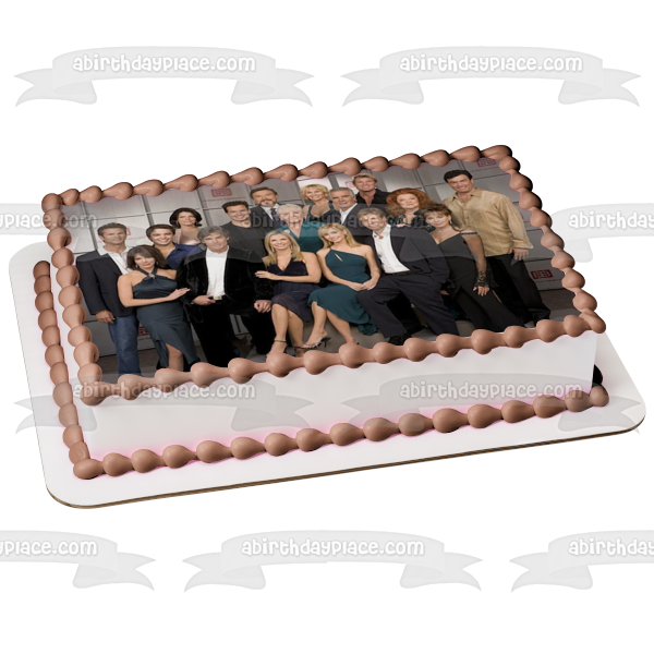 The Bold and the Beautiful 2010 Elenco Brooke Logan Ridge Forrester Eric Forrester Stephanie Forrester Imagen comestible para decoración de tarta ABPID51251 