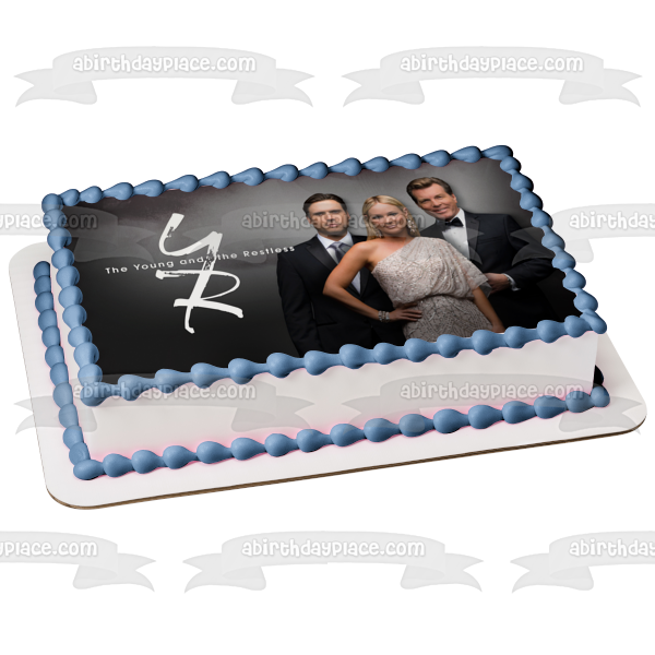 El joven y el inquieto Jack Abbott Nicholas Newman Sharon Newman Imagen comestible para decoración de tarta ABPID51266 