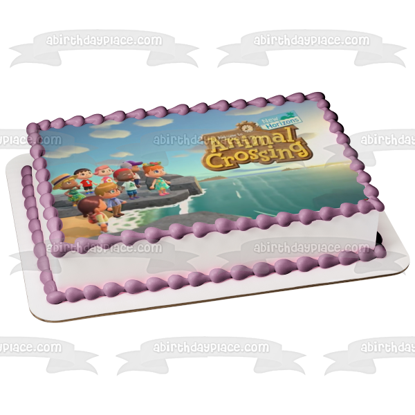 Animal Crossing New Horizons Islands Villagers Video Game Edible Cake Topper Image ABPID51412