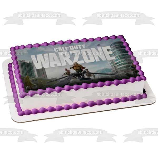 Imagen de decoración comestible para tarta FPS del videojuego Call of Duty Warzone ABPID51417 