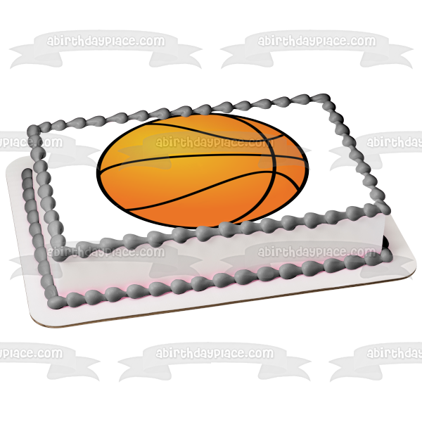 Imagen comestible para decoración de tarta de baloncesto ABPID06413 