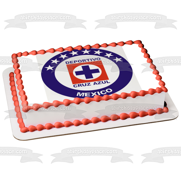 Deportivo Cruz Azul Mexico Logo Soccer Club Mexican Football Club Edible Cake Topper Imagen ABPID07186 