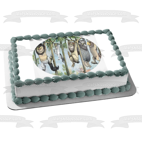 Imagen de decoración comestible para tarta donde viven los monstruos Max Monsters ABPID08385 