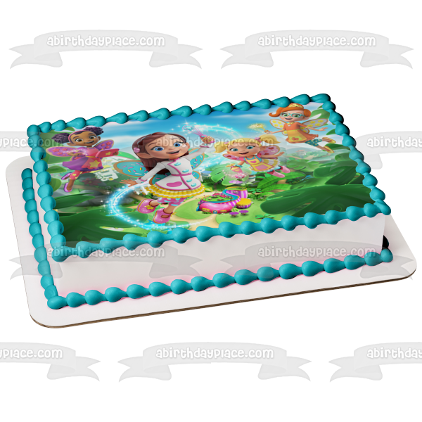 Butterbean's Cafe Butterbean Poppy Dazzle Cricket Fairies Puddlebrook Adorno comestible para tarta Imagen ABPID50937 