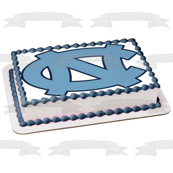 Imagen comestible para tarta con logotipo de Tar Heels de la Universidad Estatal de Carolina del Norte ABPID50995 