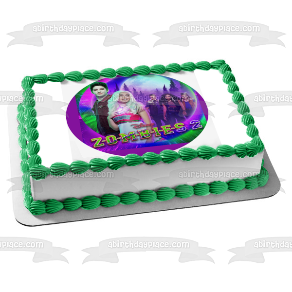 Imagen de decoración comestible para tarta de Disney Zombies 2 Zed Addison ABPID51030 