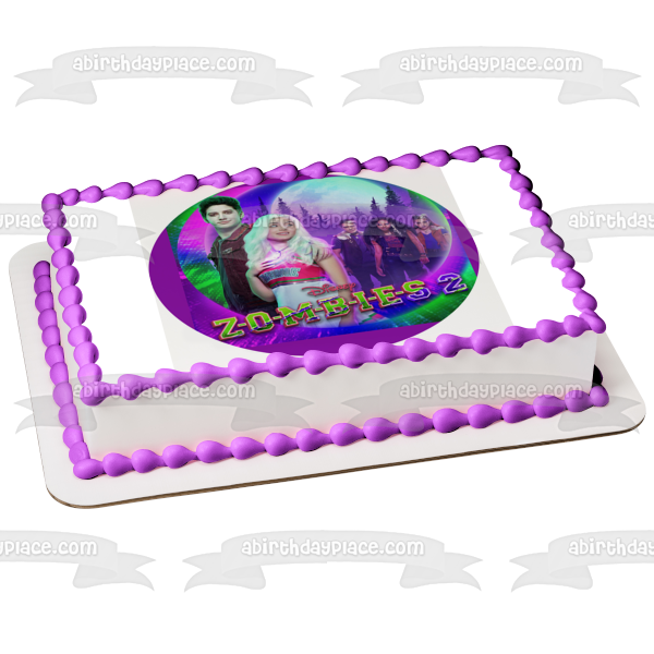Disney Zombies 2 Edible Image Cake Topper 8in round ABPID51030