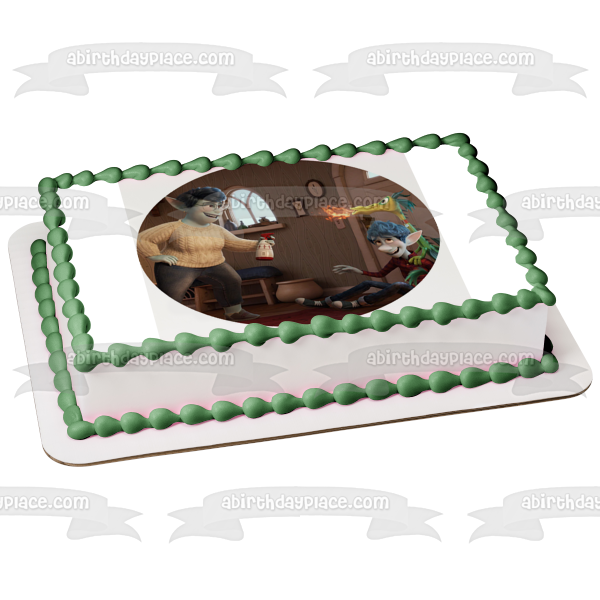 Disney Pixar Onward Ian Lightfoot Blazey Mamá Laurel Lightfoot Decoración comestible para tarta Imagen ABPID51051 