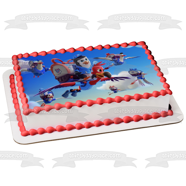 Servicio de Transporte Tots Tiny Ones T.Ot.S. Disney Junior Freddy el Flamenco Pip el Pingüino Junior Flyers Adorno comestible para tarta Imagen ABPID51079 