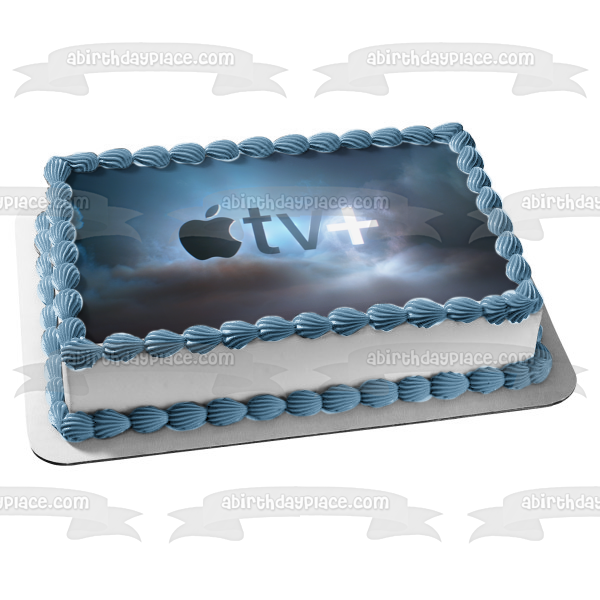 Imagen comestible para decoración de tarta con el logotipo de Apple TV+ ABPID51316 