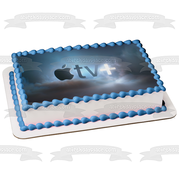 Imagen comestible para decoración de tarta con el logotipo de Apple TV+ ABPID51316 