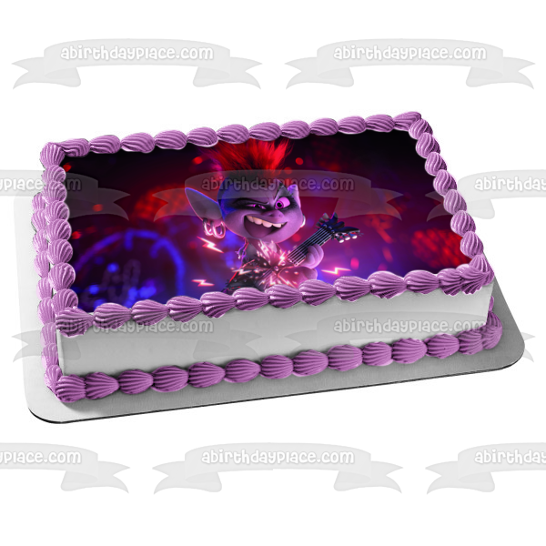 Imagen comestible para tarta con diseño de Trolls World Tour Queen Barb ABPID51321 