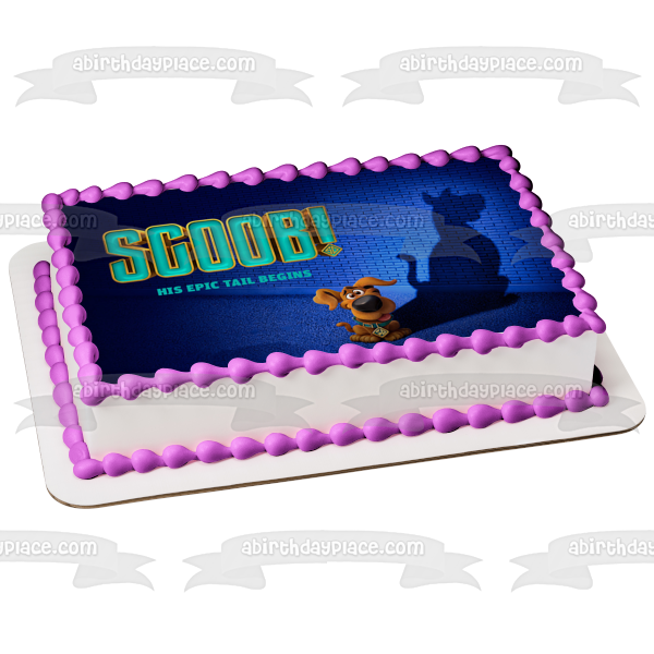 ¡Scoob! Su cola épica comienza Scooby Doo Mystery Inc Imagen comestible para decoración de tarta ABPID51406 