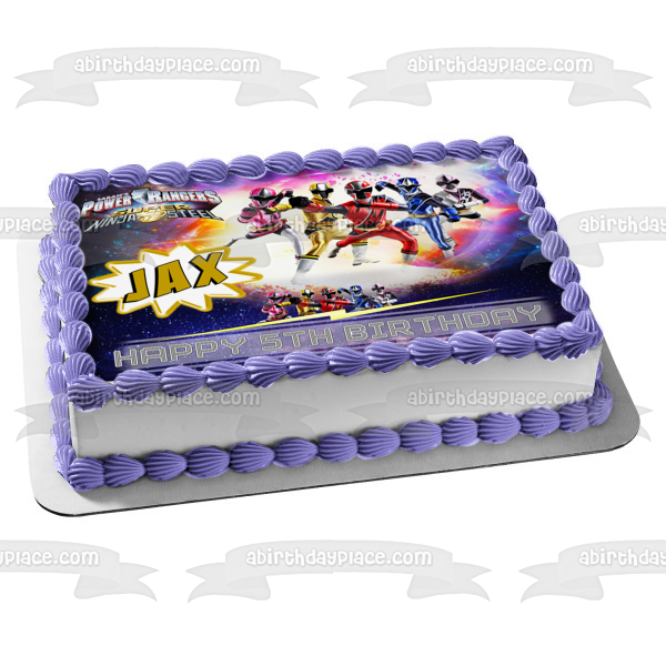 Power Rangers Super Ninja Steel Customizable Edible Cake Topper Image Edible Cake Topper Image ABPID51662