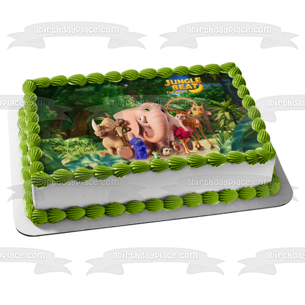 Jungle Beat the Movie Munki Trunk Tallbert Grogon Baby Ribbert Edible Cake Topper Image ABPID51684