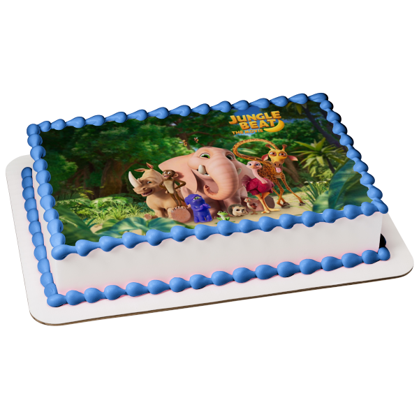 Jungle Beat the Movie Munki Trunk Tallbert Grogon Baby Ribbert Edible Cake Topper Image ABPID51684