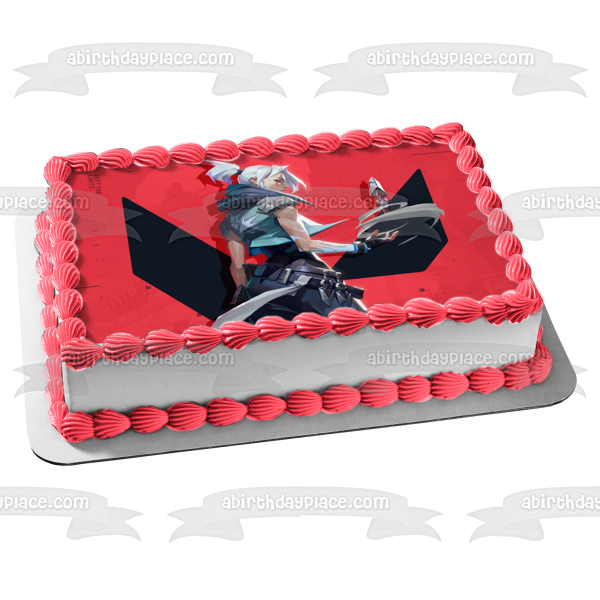 Valorant Jett Edible Cake Topper Image ABPID51702