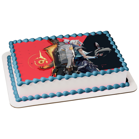 Valorant Jett Phoenix Edible Cake Topper Image ABPID51703