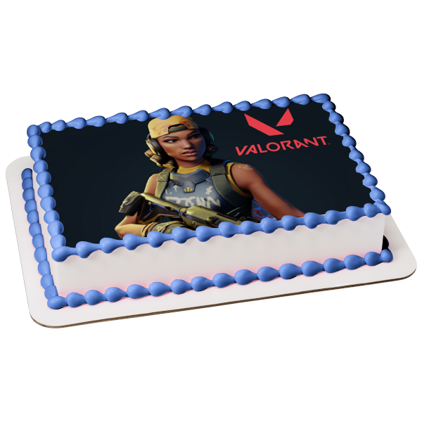 Valorant Raze Edible Cake Topper Image ABPID51706