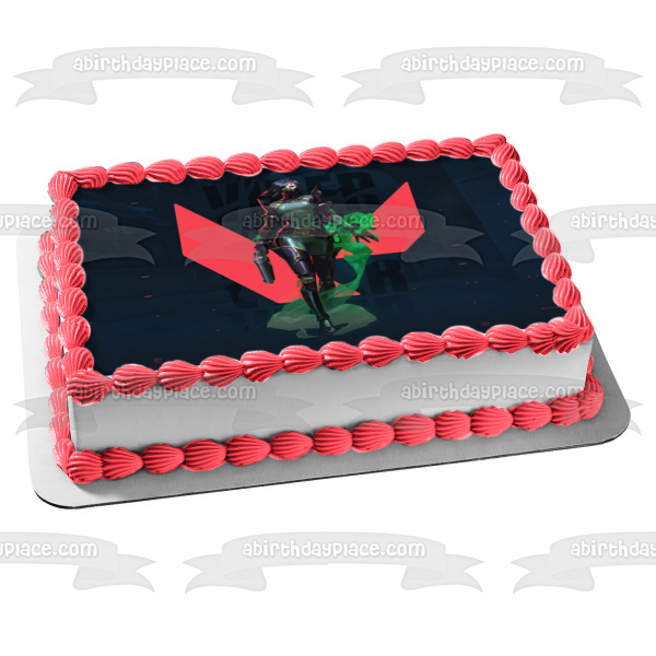 Valorant Viper Edible Cake Topper Image ABPID51712