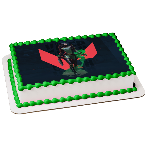 Valorant Viper Edible Cake Topper Image ABPID51712