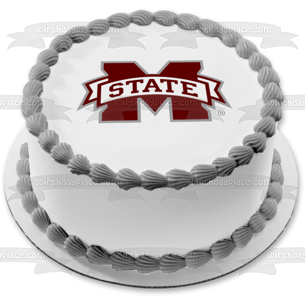 Imagen comestible para tarta con logotipo de Mississippi State Bulldogs de la NCAA ABPID00999 