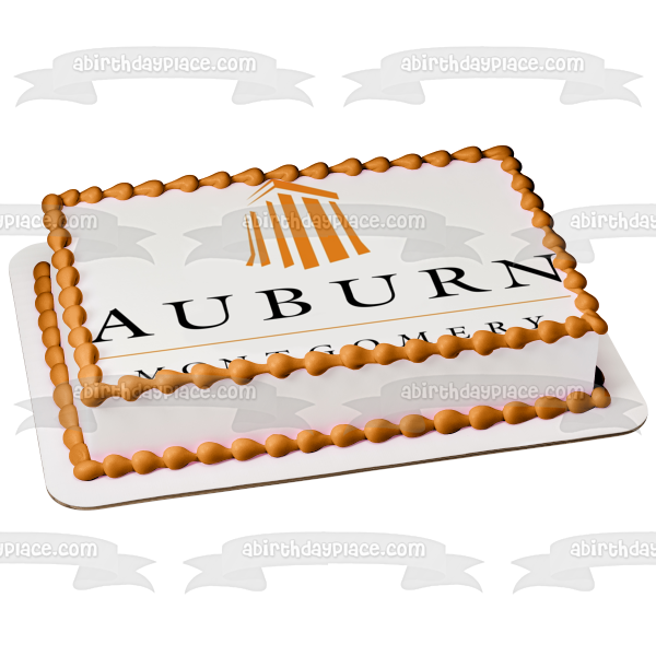 Imagen comestible para decoración de tarta de la Universidad de Auburn en Montgomery ABPID51731 