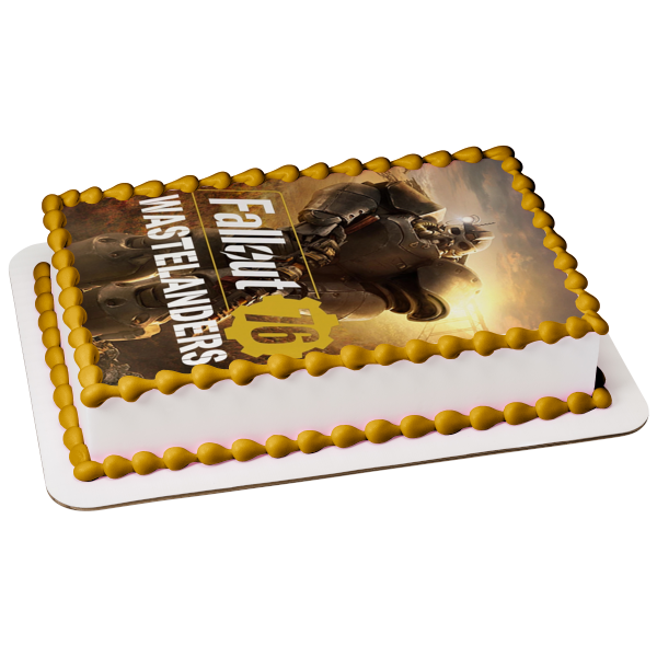 Fallout 76 Wastelanders Soldier Edible Cake Topper Image ABPID51929