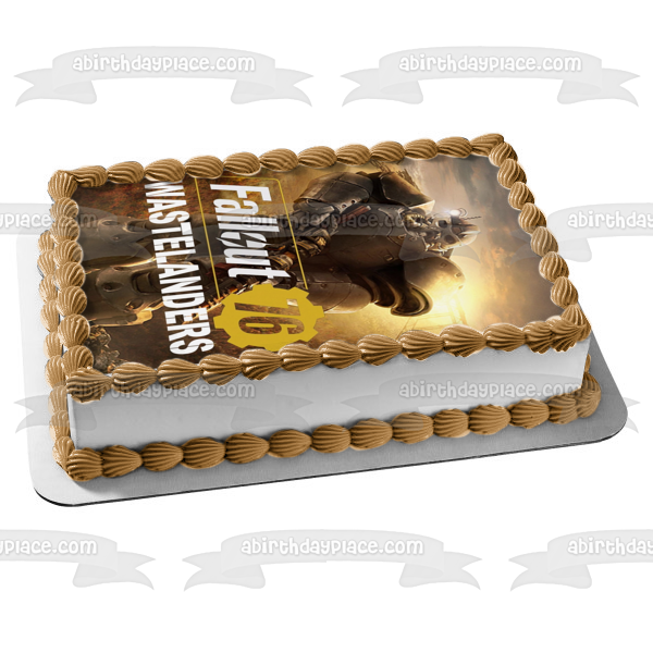 Fallout 76 Wastelanders Soldier Edible Cake Topper Image ABPID51929