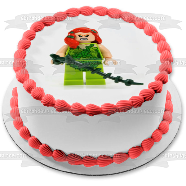 Figura decorativa comestible para tarta LEGO de Marvel, superhéroe Hera Venenosa, imagen ABPID12283 