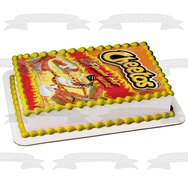 Cheetos Flamin' Hot Crujiente comestible adorno para pastel Imagen ABPID52004 