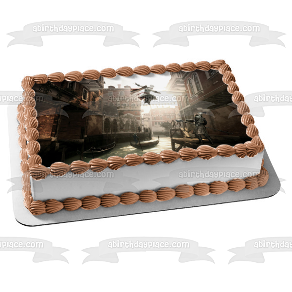 Imagen comestible para decoración de tarta de Desmond Miles de Assassin's Creed 3 ABPID52005 