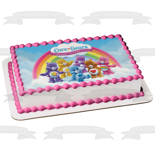 Ositos cariñosos y primos Funshine Bear Harmony Bear Grumpy Bear Share Bear Edible Cake Topper Imagen ABPID52008 