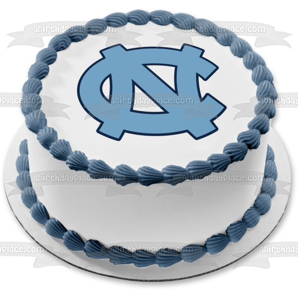 Imagen comestible para tarta con logotipo de Tar Heels de la Universidad Estatal de Carolina del Norte ABPID50995 