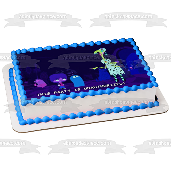 Hogar de acogida para niños imaginarios Esta fiesta es una decoración comestible para tarta no autorizada Imagen ABPID52048 