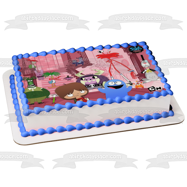 Foster's Home for Imaginary Friends Group House Picture Edible Cake Topper Image ABPID52049