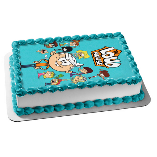 The Loud House Lori Leni Luan Lola Lucy Luna Lisa Lincoln Lily Lana Lynn Edible Cake Topper Image ABPID52087