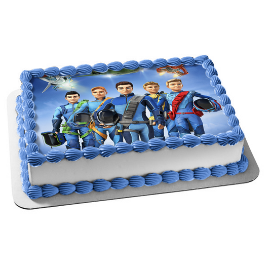 Thunderbirds Are Go Virgil Gordon Scott Alan John Imagen comestible para decoración de tarta ABPID52095 