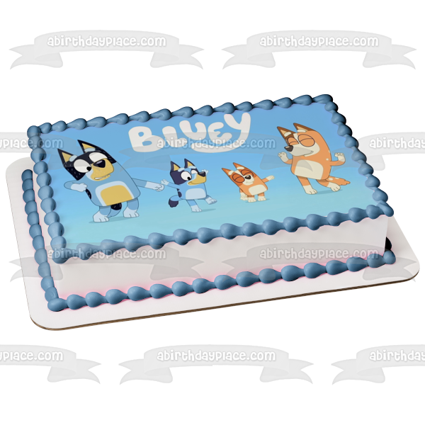 Imagen comestible para tarta con chile Bluey Mum Dad ABPID52105 