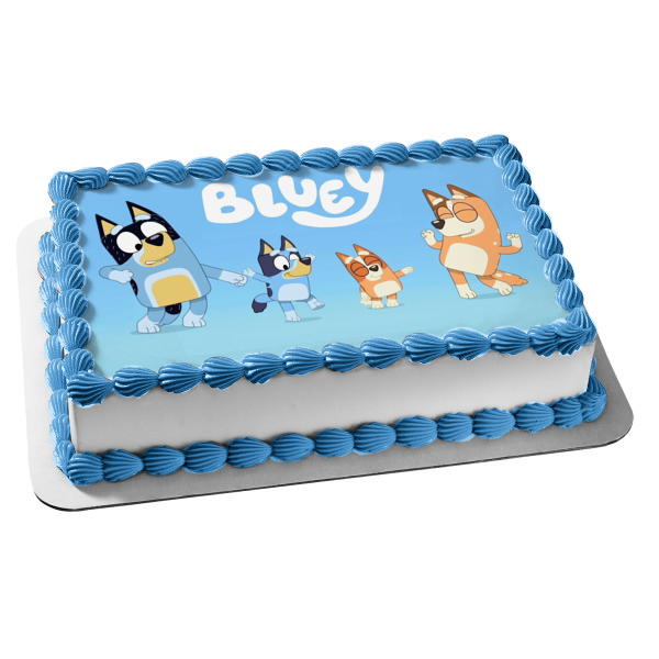 Bluey Mum Dad Chilli Edible Cake Topper Image ABPID52105