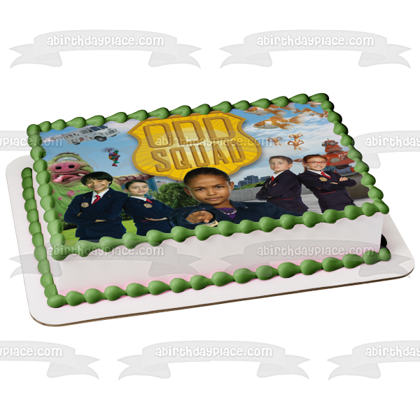 Odd Squad Agente Olympia Sra. O Agente Otto Agente Otis Imagen comestible para tarta ABPID52129 