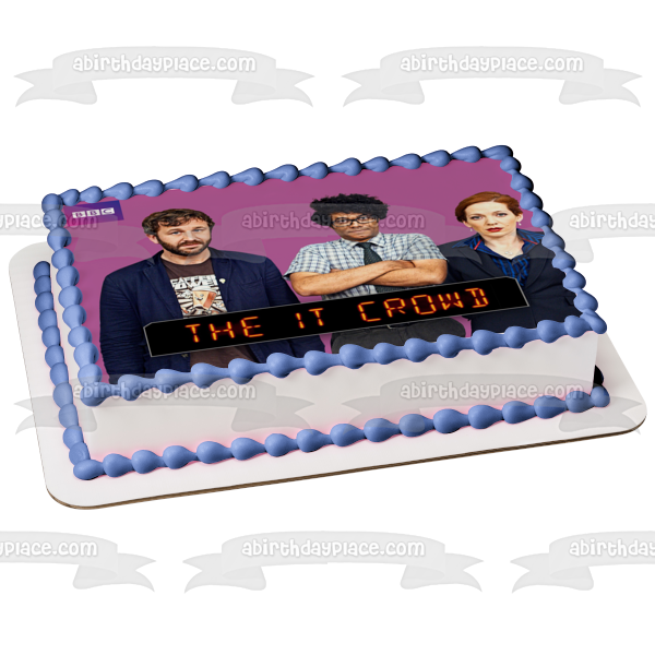 Imagen comestible para decoración de tarta The It Crowd Roy Moss Jen ABPID52182 