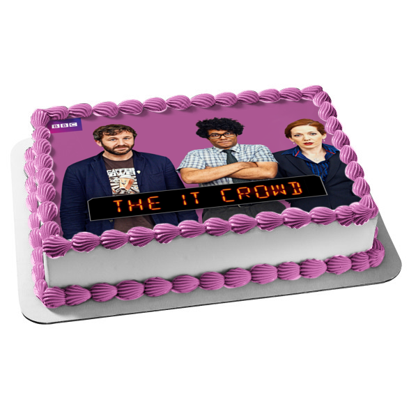 The It Crowd Roy Moss Jen Edible Cake Topper Image ABPID52182