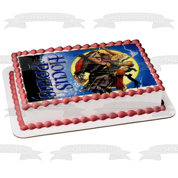 Póster de la película Hocus Pocus Sanderson Sisters Winifred Sarah Mary de Disney, decoración comestible para tarta, imagen ABPID52184 