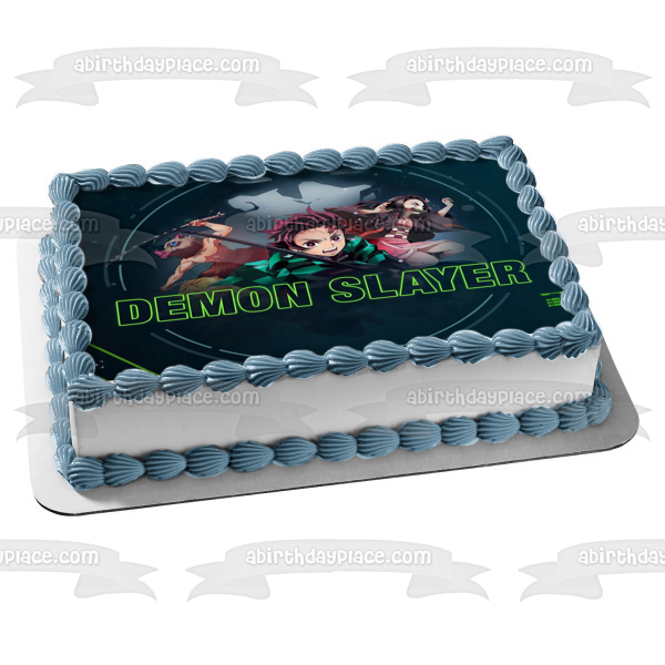 Demon Slayer: Kimetsu No Yaiba Tanjiro Nezukosearch Inosuke Hashibira Edible Cake Topper Image ABPID52244