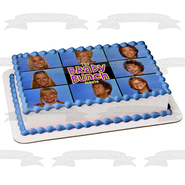 The Brady Bunch Movie Cindy Marcia Jan Carol Mike Peter Bobby Greg Edible Cake Topper Image ABPID52253