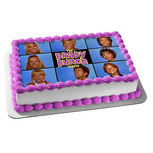 The Brady Bunch Movie Cindy Marcia Jan Carol Mike Peter Bobby Greg Edible Cake Topper Image ABPID52253