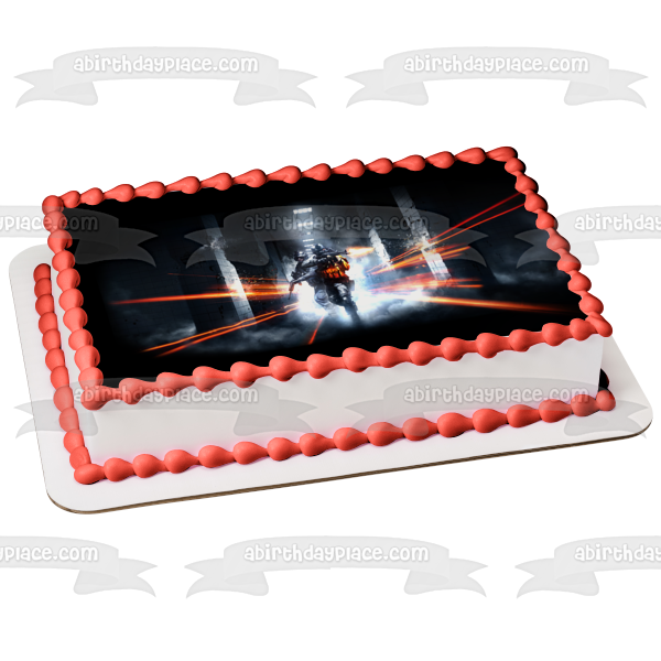 Imagen comestible para tarta de Battlefield 3 Hombres con pistolas láseres ABPID00069 